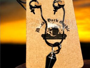 Kit Dark Gothic Pingente Brincos Gargantilha
